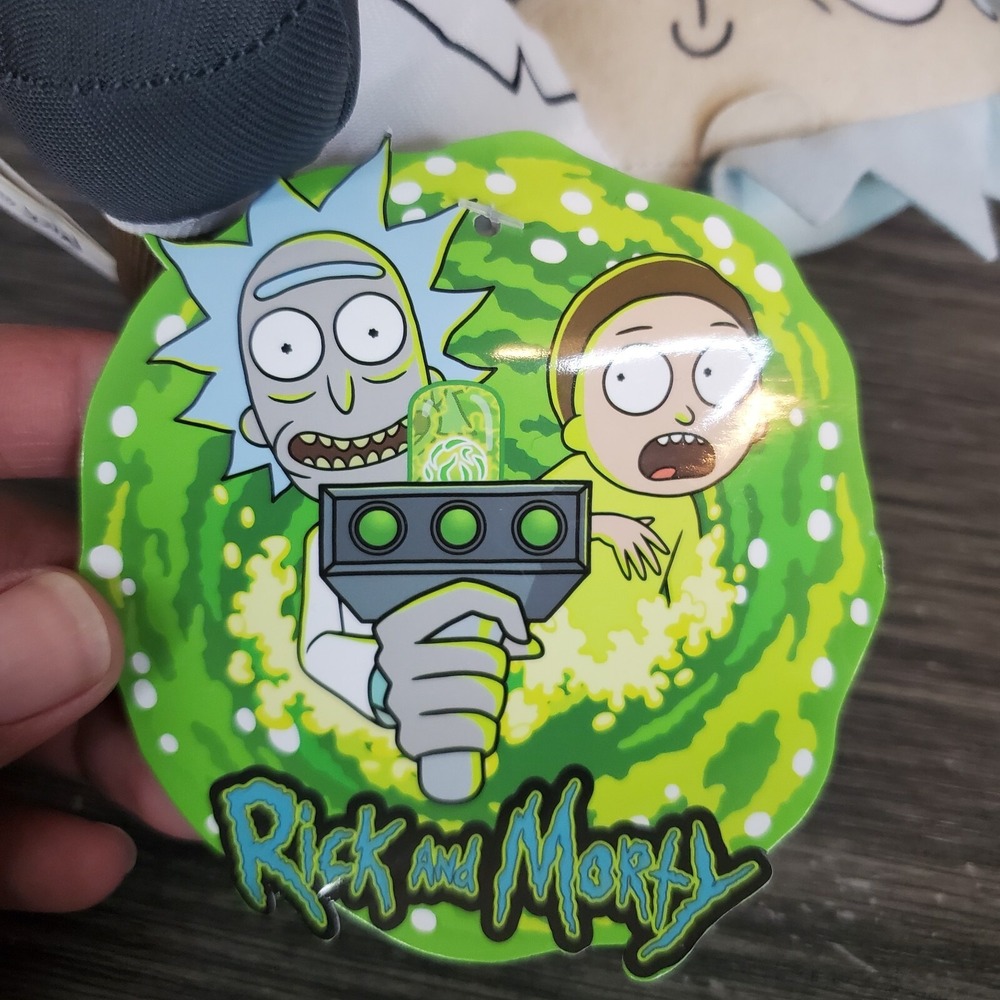 Rick and Morty Plush Stuffed Toy Factory Cartoon Network Toy Factory 7" W/Tags - Picture 3 of 7